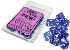 Chessex - Nebula Aura/White Luminary 10D10 - CHX27367